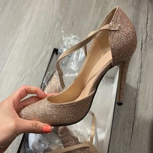 Rose gold pumps - new.     3.5 height